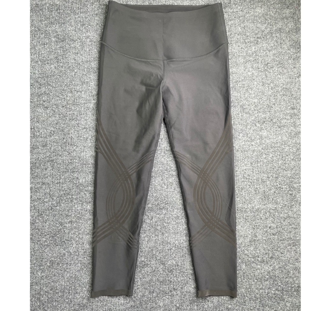 Fanka Body Sculpt Leggings Womens S Gray High Waisted Compression 7/8 Yoga Pants